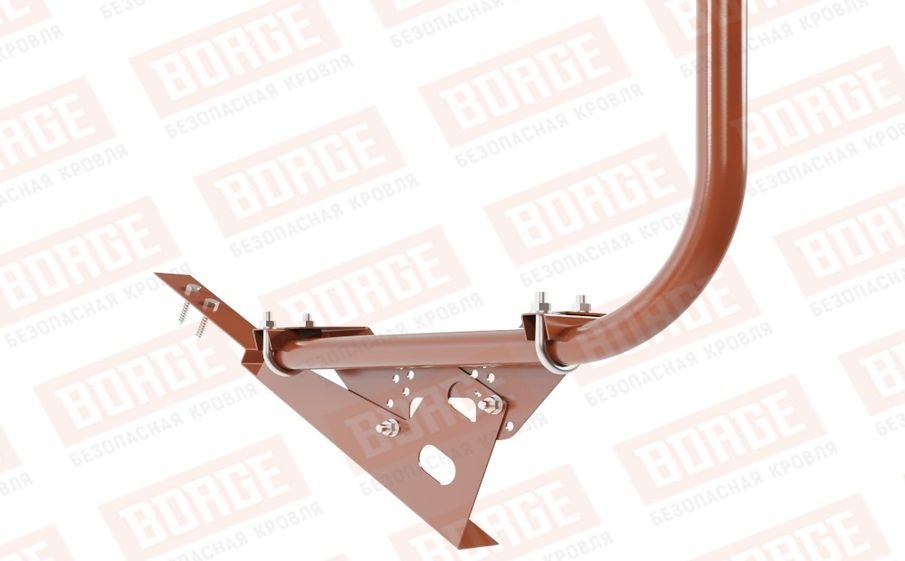 Кровельное ограждение Borge для кровли из композитной черепицы оцинкованное RAL 8004, 300*90 см