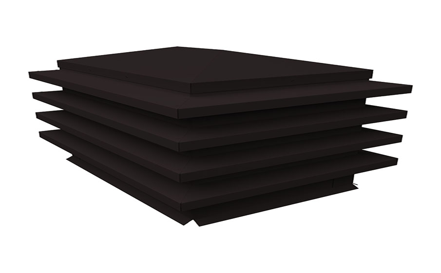 Дымник на трубу Grand Line елка 350*320 мм Satin RAL 9005