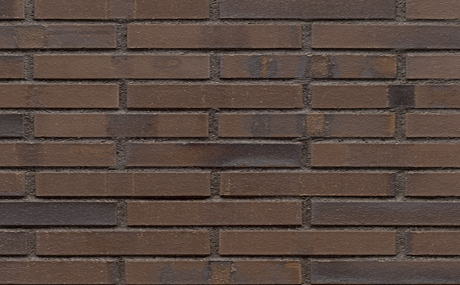 Кирпич клинкерный Muhr 33AKS Schwarz-braun Kohle Spezial гладкий, 290*60*40 мм