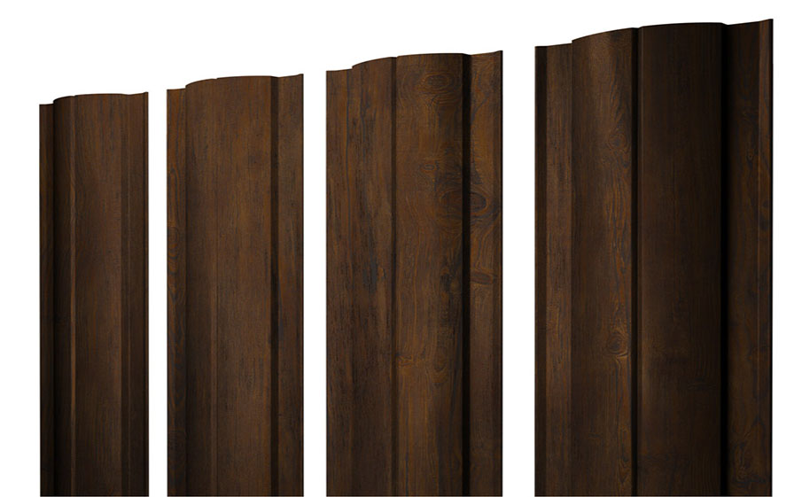 Штакетник Круглый Print Elite Chestnut Wood