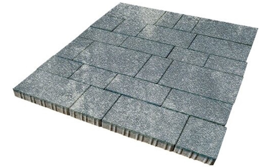 Плитка тротуарная SteinRus Инсбрук Тироль Б.4.Псм.6, Native, ColorMix Актау, толщина 60 мм