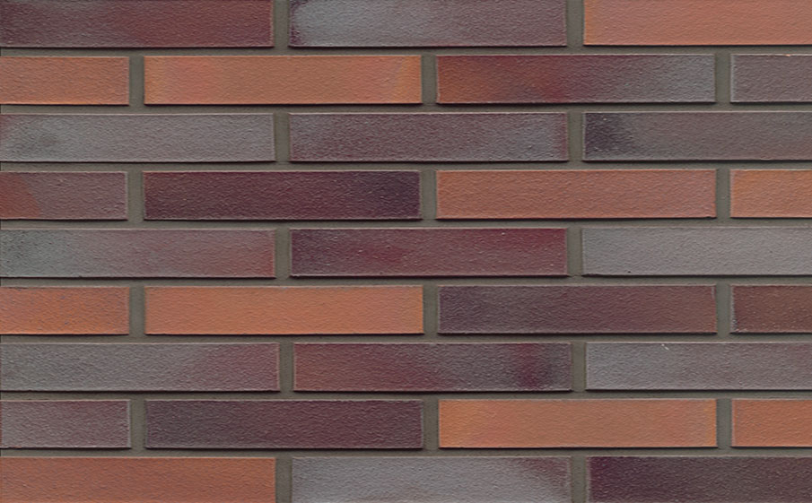 Кирпич клинкерный Muhr 12 Blaurot-bunt гладкий, 290*60*52 мм
