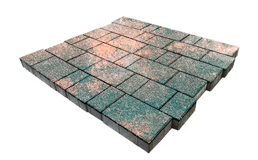 Плитка тротуарная SteinRus Бергамо А.6.Псм.4 Native, ColorMix Штайнрус, толщина 40 мм