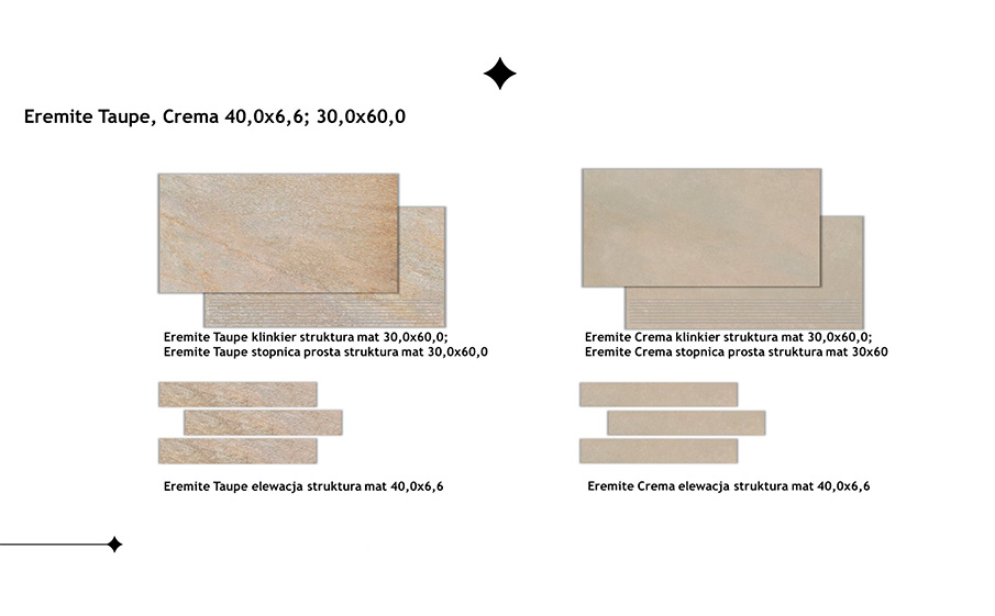Клинкерная ступень с насечками Paradyz Eremite Crema, 600*300*8,5 мм
