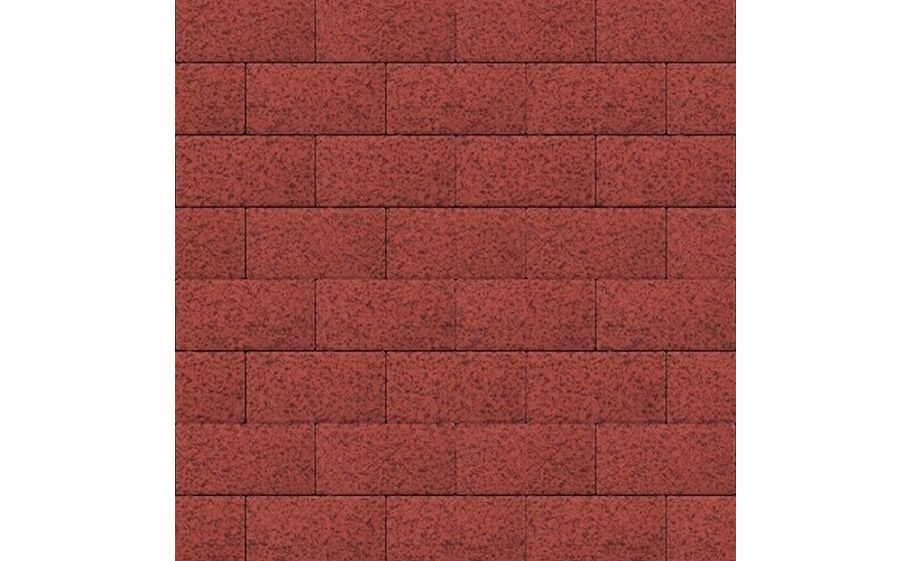 Плитка тротуарная SteinRus Прямоугольник В.6.П.8, Native, красный, 200*100*80 мм