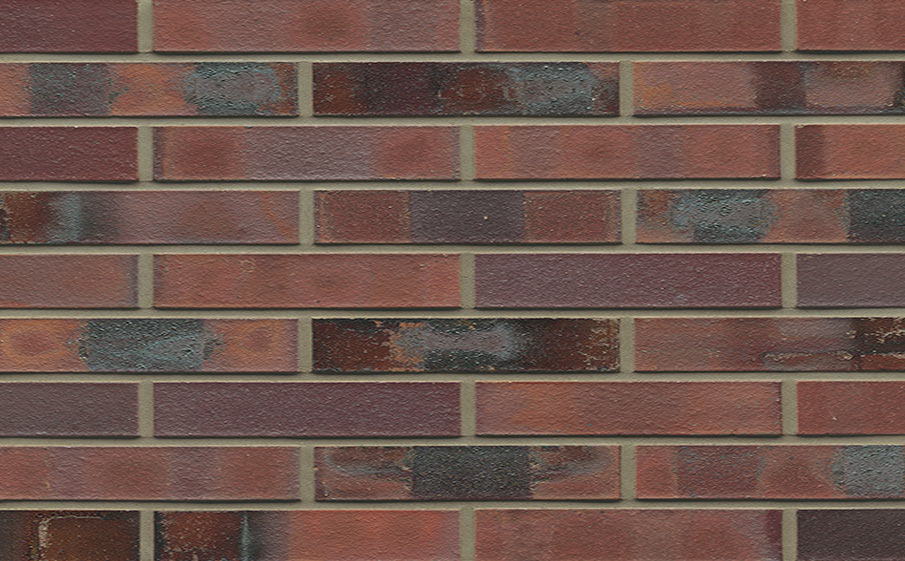 Кирпич клинкерный Westerwaelder Klinker Nr 04KS Rotbraun-bunt Kohle Spezial, 290*60*52 мм