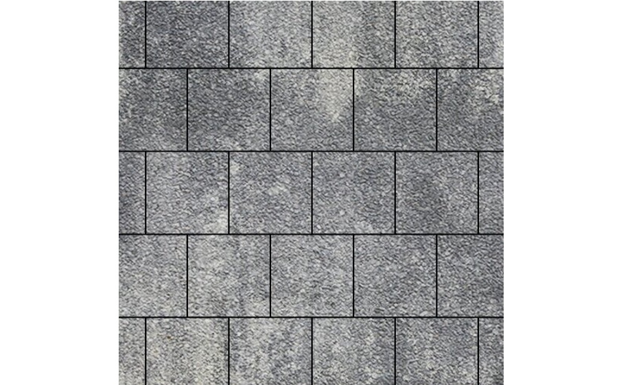 Плитка тротуарная SteinRus, Валенсия Б.3.К.8, Native, ColorMix Актау, 300*300*80 мм