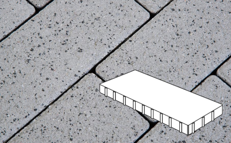 Плитка тротуарная Готика Granite FERRO, Плита Б.10.П.8, Белла Уайт, 1000*500*80 мм