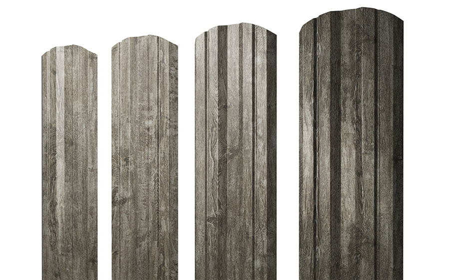 Штакетник Twin фигурный Print Elite Nordic Wood