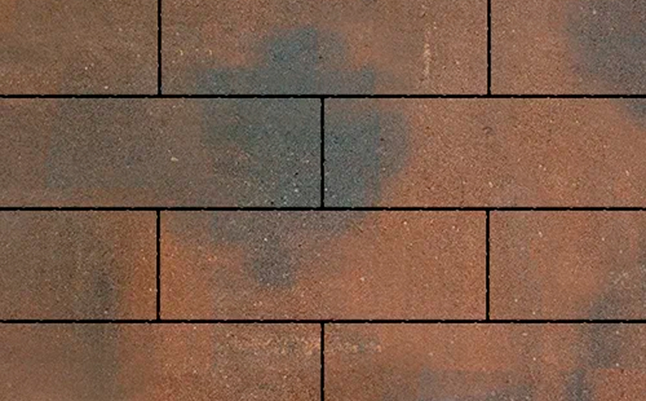 Плитка тротуарная SteinRus, Аликанте Б.2.П.8, гладкая, ColorMix Штайнрус, 900*300*120 мм