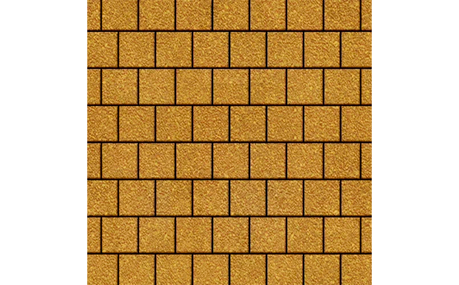 Плитка тротуарная SteinRus Армор В.2.К.8, Native, желтый, 100*100*80 мм