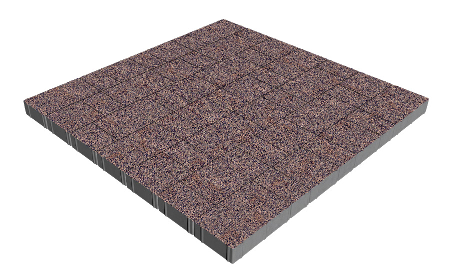 Плитка тротуарная SteinRus Новый город Лион Б.9.Псм.6, Nature Stone, Маджента, толщина 60 мм