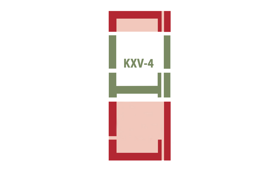 Часть комбинированного оклада FAKRO KXV-4 универсальная, 940*1180 мм