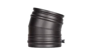 Отвод Schiedel PERMETER 50 15 град. серый, D 350/450 мм