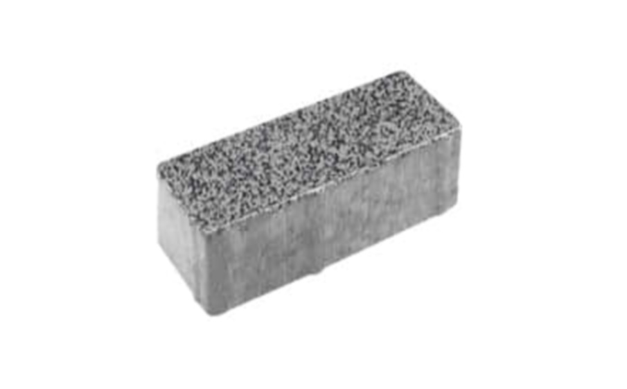 Плитка тротуарная Паркет Б.16.Псм.8 гранит+ серый с черным, комплект 6 шт, толщина 80 мм