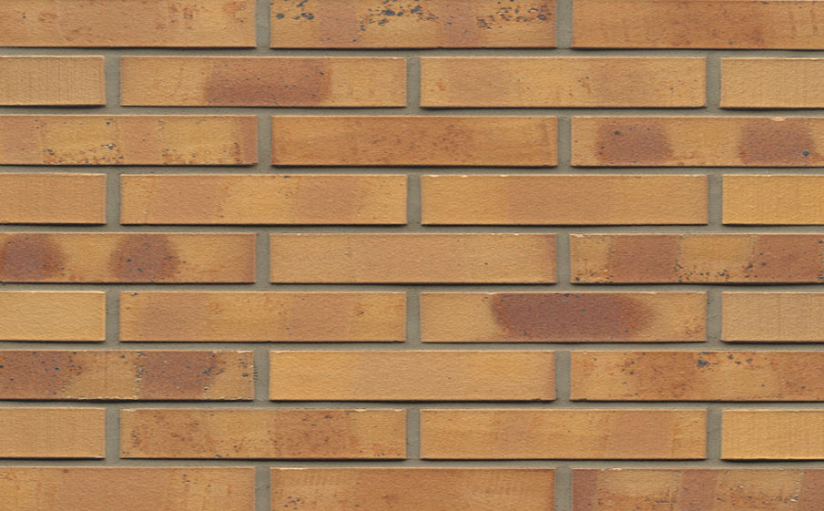 Кирпич клинкерный Westerwaelder Klinker Nr 06K Hellbraun-bunt Kohle, 290*60*52 мм