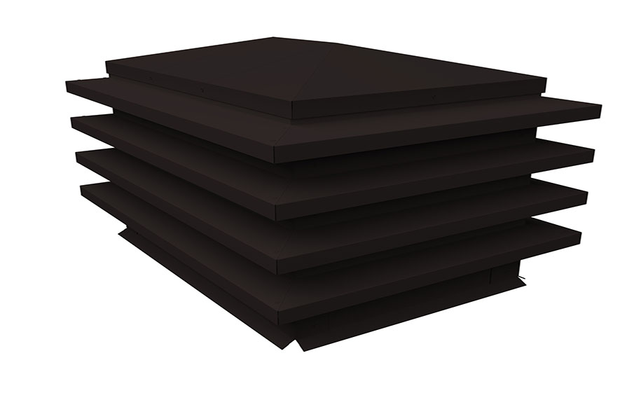 Дымник на трубу Grand Line елка 800*630 мм Drap RAL 9005
