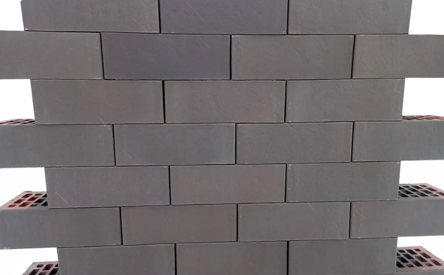 Кирпич облицовочный Вышневолоцкая керамика Графит антика, 250*120*88 мм