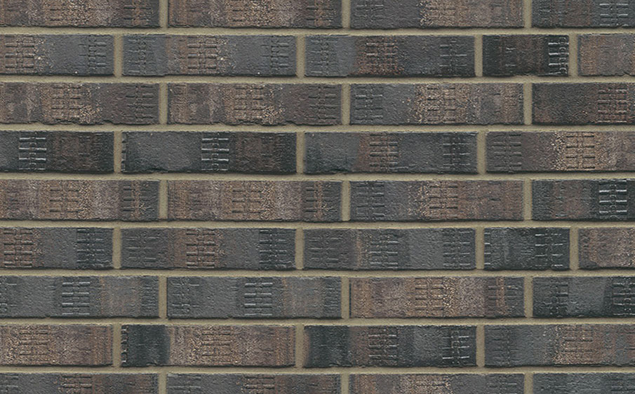 Кирпич клинкерный Muhr 15F Schwarz-bunt Edelglanz bes. Fuss., 290*90*71 мм