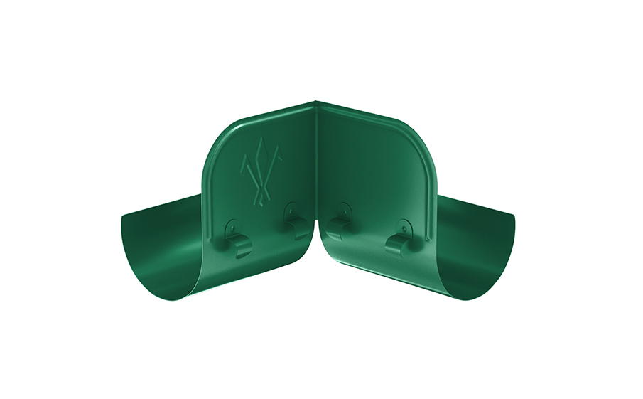 Ограничитель перелива угловой Aquasystem PURAL RAL 6005 для системы D 125/90, 0,2*0,2 м