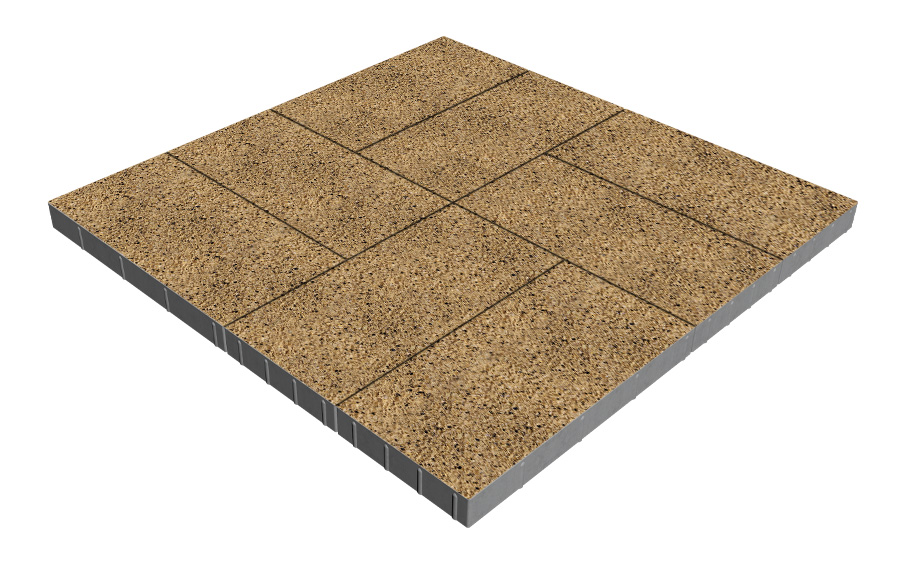 Плитка тротуарная SteinRus Парк Плейс Б.3.П.6, Backwash, Истра, 600*300*60 мм