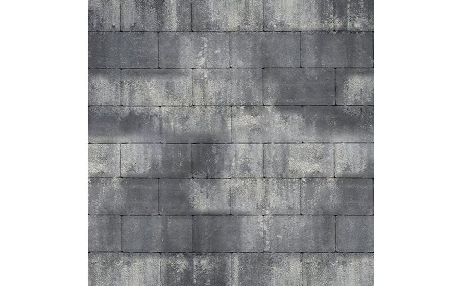Плитка тротуарная SteinRus Прямоугольник В.6.П.8, гладкая, ColorMix Актау, 200*100*80 мм