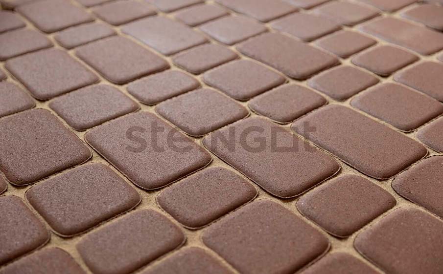 Плитка тротуарная Steingot Моноцвет, Классика, коричневый, комплект 3 шт, толщина 60 мм