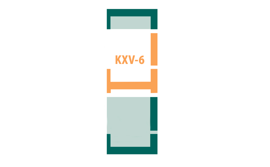 Часть комбинированного оклада FAKRO KXV-6 универсальная, 780*1400 мм