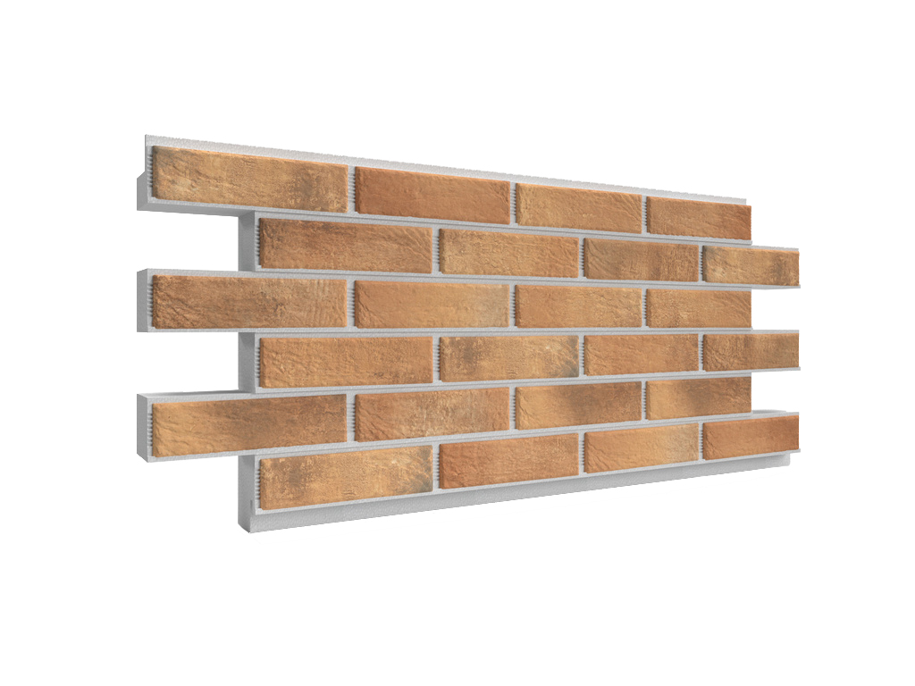 Термопанель ППС с клинкерной плиткой толщиной 8,5 мм BestPoint Loft Curry 1145*470*100 мм