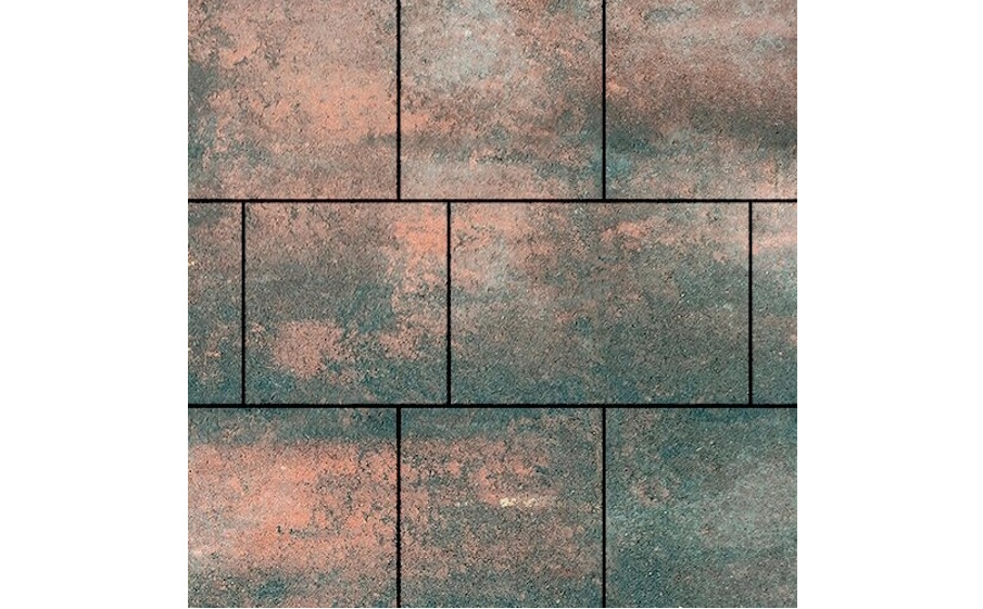 Плитка тротуарная SteinRus Инсбрук Ланс Б.5.Псм.6, гладкая, ColorMix Штайнрус, толщина 60 мм