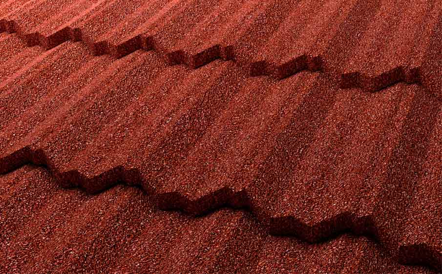 Композитная черепица Gerard Classic Spanish red, 1265*369 мм