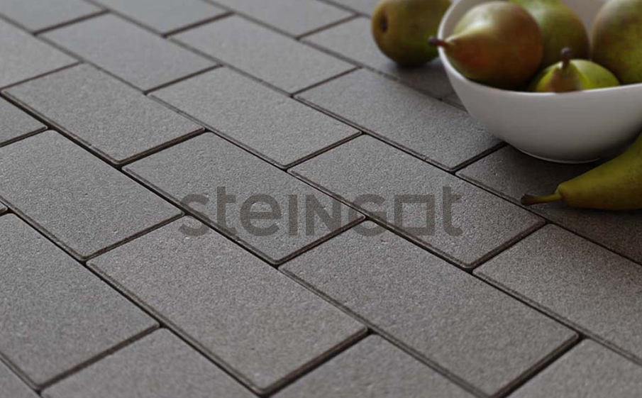 Плитка тротуарная Steingot Моноцвет, Прямоугольник, серый, 200*100*60 мм