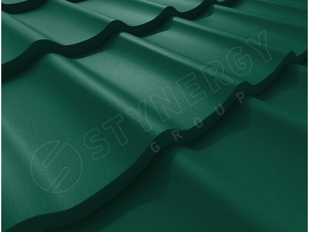 Металлочерепица Stynergy СМ Классик Rooftop Бархат RAL 6005