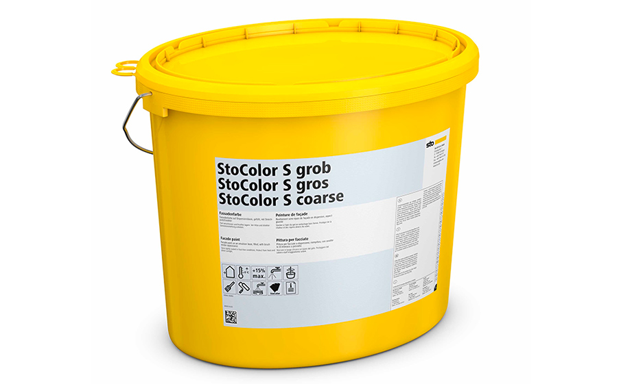 Фасадная матовая акриловая краска StoColor S grob weiss, белая, 25 л