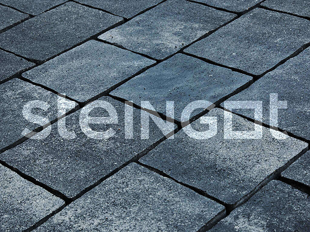 Плитка тротуарная Steingot Колормикс, Старый город, Графитовый камень (Stein Black), комплект 3 шт, толщина 60 мм