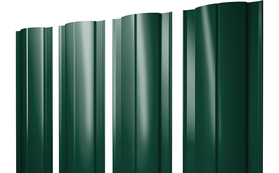 Штакетник Круглый Drap TX RAL 6005 зеленый мох