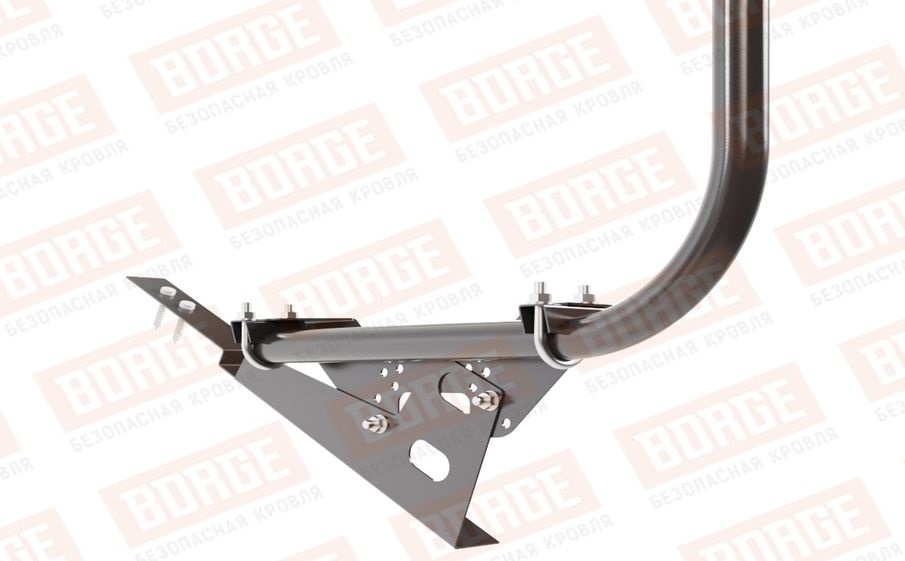 Кровельное ограждение Borge для черепичной кровли оцинкованное RAL 8019, 300*120 см