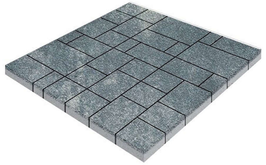 Плитка тротуарная SteinRus Инсбрук Альпен Б.7.Псм.6 Native, ColorMix Актау, толщина 60 мм