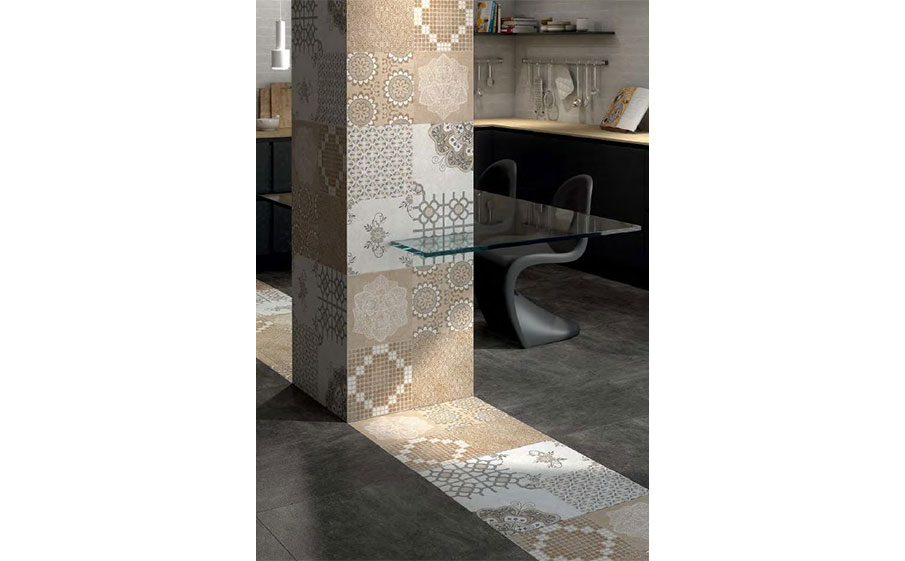 Керамогранит KERAMA MARAZZI Королевская дорога черный обрезной, 600*600*9 мм