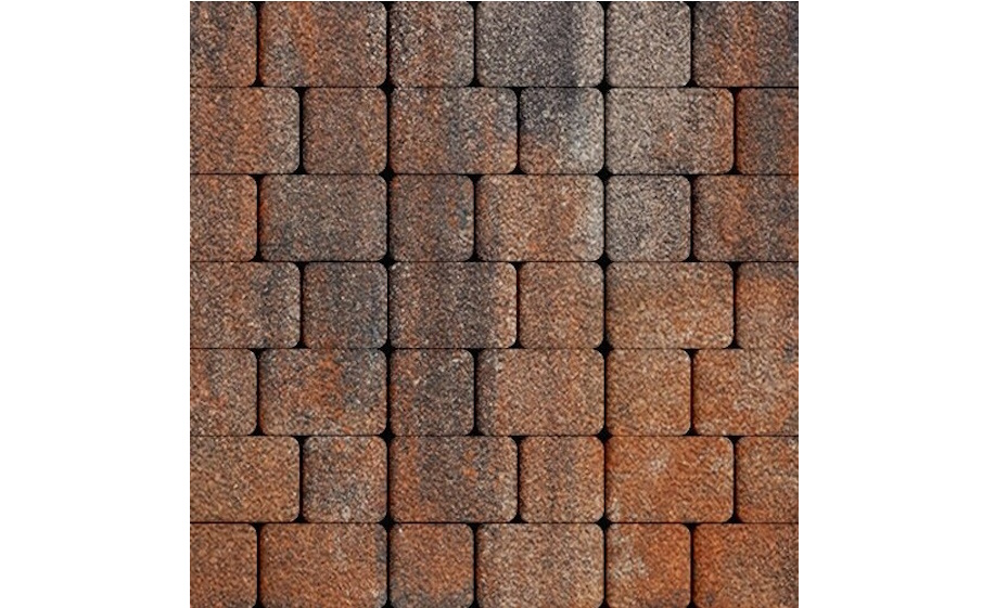 Плитка тротуарная SteinRus, Инсбрук Альт Дуо А.3(С).Фсм.4, Native, ColorMix Рей, толщина 40 мм