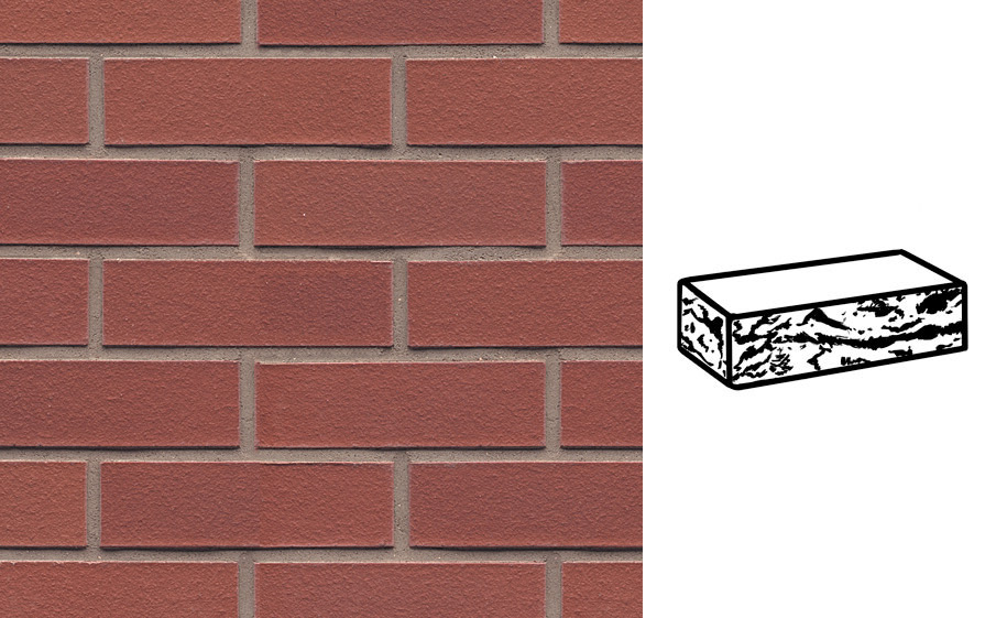Кирпич клинкерный Muhr 03 Naturrot готик, 240*55*71 мм