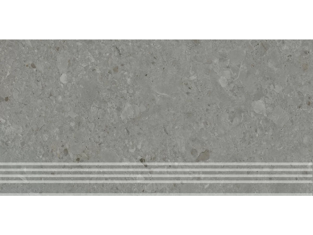Ступень клееная KERAMA MARAZZI Чеппо Ди Гре серый темный обрезная, 600*300*9 мм