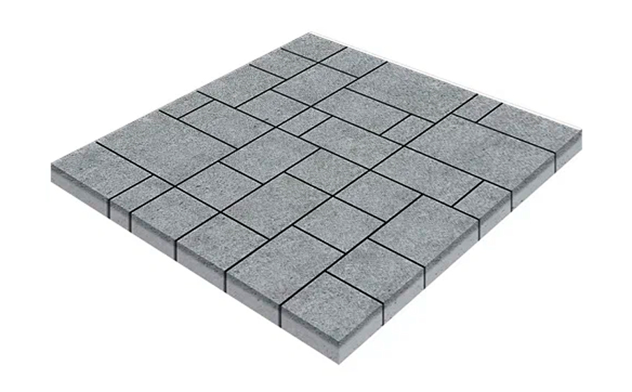 Плитка тротуарная SteinRus Инсбрук Альпен Б.7.Псм.6 Backwash, Гранит, толщина 60 мм