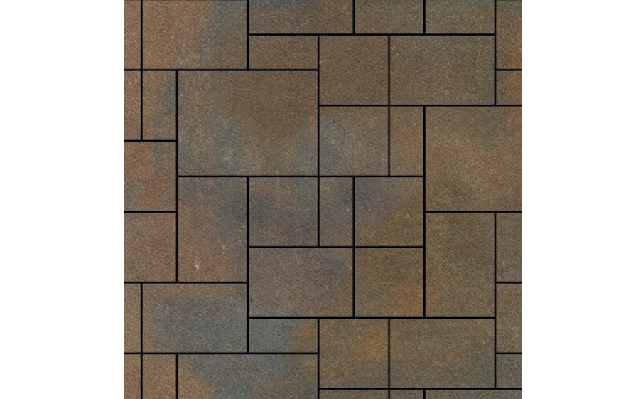 Плитка тротуарная SteinRus Инсбрук Альпен Б.7.Псм.6 Native, ColorMix Штайнрус, толщина 60 мм