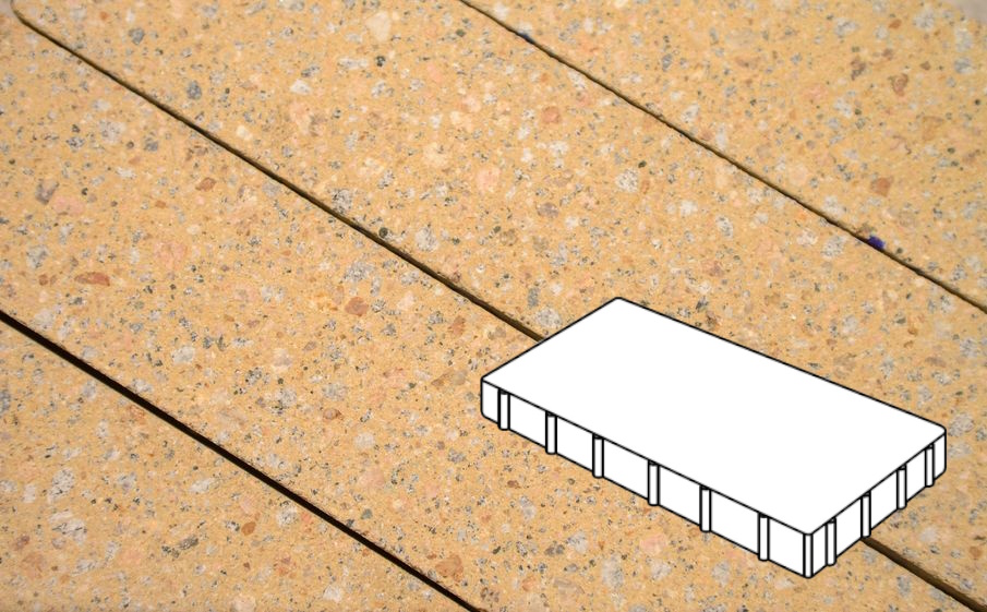 Плитка тротуарная Готика Granite FINERRO, Плита Б.6.П.8, Павловское 400*200*80 мм