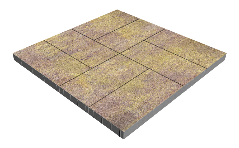 Плитка тротуарная SteinRus Парк Плейс Б.3.П.6, Native, Тахель, 600*300*60 мм
