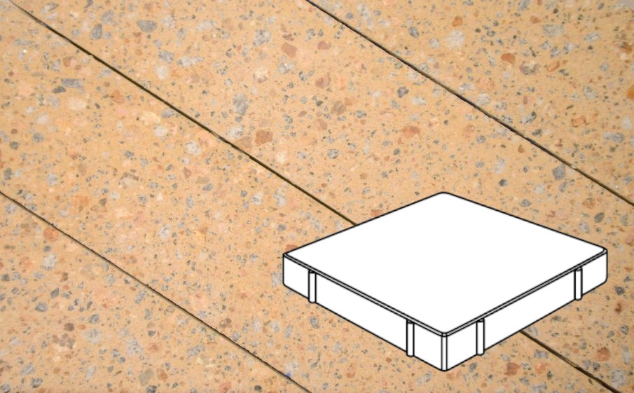 Плитка тротуарная Готика, Granite FINO, Квадрат Б.5.К.10, Павловское, 500*500*100 мм