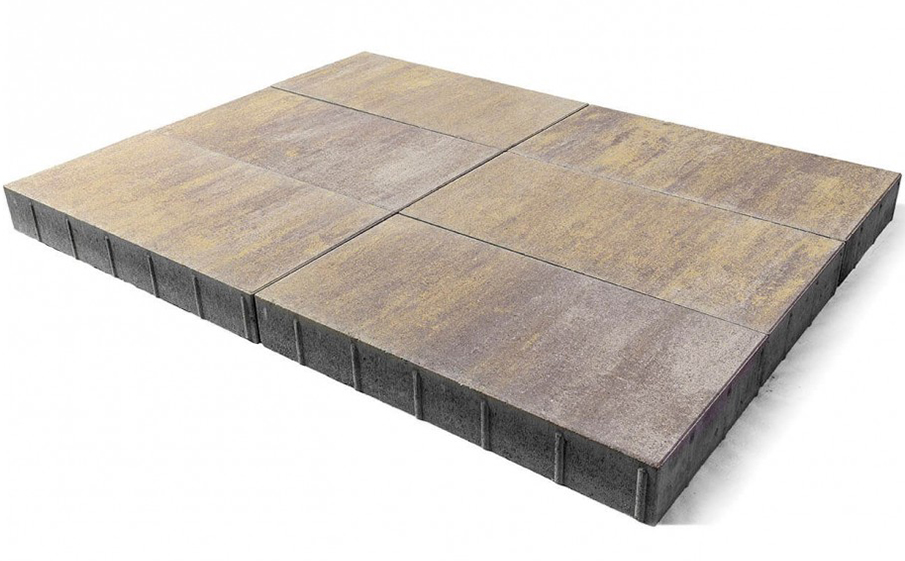 Плитка тротуарная BRAER Сити Color Mix Степь, 600*300*80 мм