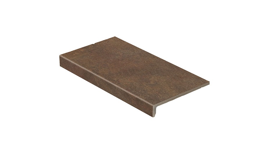 Клинкерная ступень Stroeher Keraplatte Asar 640 maro 294x175x52x10 мм