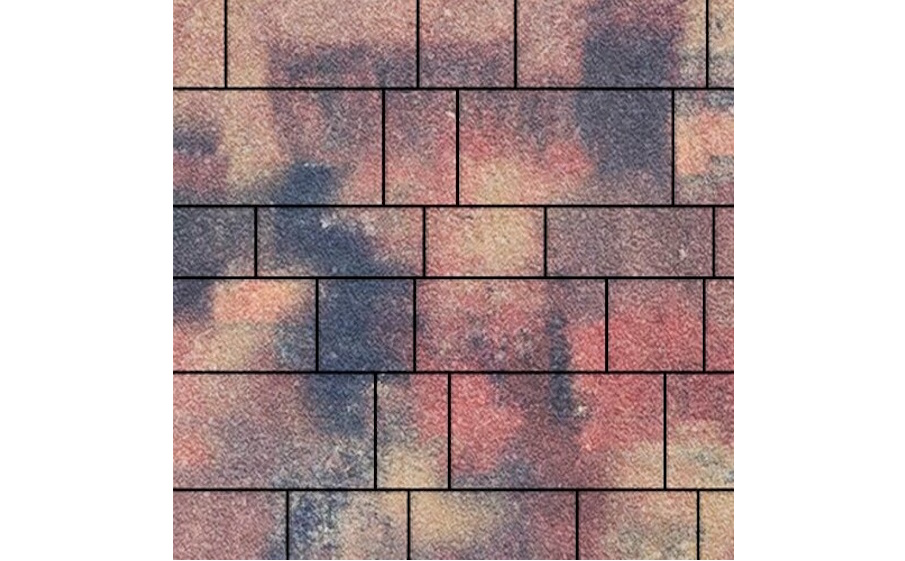 Плитка тротуарная SteinRus Инсбрук Тироль Б.4.Псм.6, Native, ColorMix Оригон, толщина 60 мм